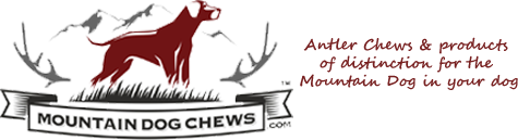 Experience Mountain Dog Chews, a premium brand of antlers for dogs, dog treats and outdoor gear for the sporting dog or posh pup. When only the best natural dog treats or antler dog chews will do. Elk antlers for dogs are the best dog bone.